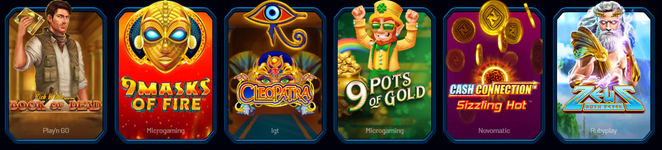 Online slots and featured slot games at Dracula Casino